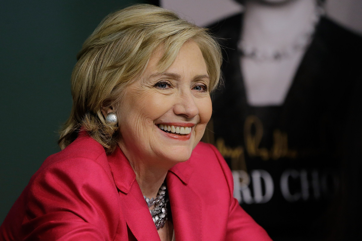 Hillary Rodham Clinton Signs Copies Of Her Memoir "Hard Choices"